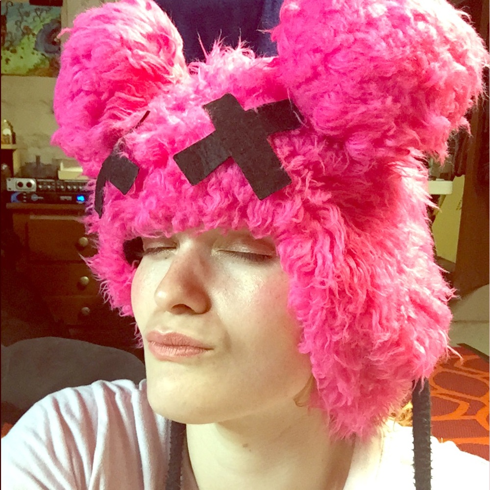 Hot Pink Rave Hood